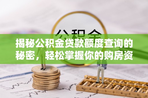 邵东揭秘公积金贷款额度查询的秘密，轻松掌握你的购房资金